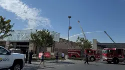 Workers rescued from roof of burning building under construction in La Mesa