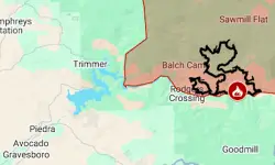 Map: Garnet Fire evacuations in Sierra Nevada recreation area
